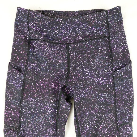 lululemon Yoga Athletic Tights Pants with Rear Zipper Pocket Women's 4 Stretchy - Picture 5 of 9